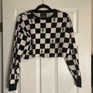 Grinch crop sweater